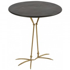 CAFETABLE BIRD GOLD LEG 